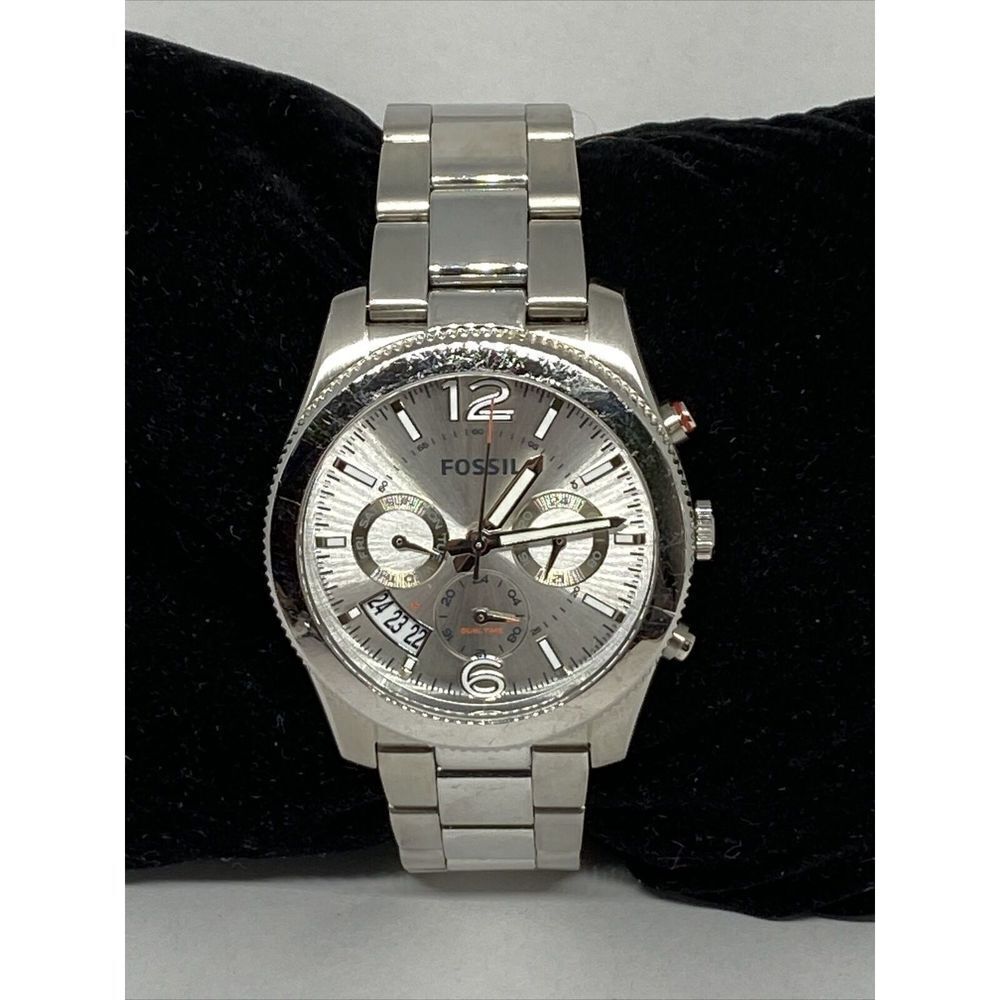 Fossil ES3883 Women Silver Stainless Steel Analog Dial Quartz Wrist Watch LJ355